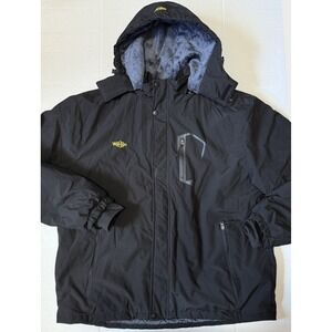 WANTDO - Men's Heavy Waterproof Winter Hooded Ski Coat Jacket - 3X-Large - XXXL